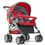 Zooper Tango Red Side by Side Double Stroller - Everyday Line