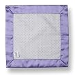 SwaddleDesigns Baby Lovie - Polka Dot Flannel with Lavender Satin