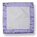 SwaddleDesigns Baby Lovie - Polka Dot Flannel with Lavender Satin
