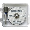 Dremel EZ406 1 1/2-Inch EZ Lock Rotary Tool Cut-Off Wheel and Mandrel Metal Cutting Starter Kit