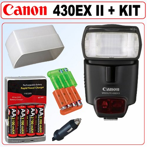 Canon Speedlite 430EX II Flash + Accessory Kit