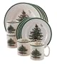 Spode Christmas Tree 12-Piece Dinnerware Set, Service for 4