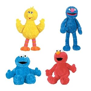 Sesame Street Plush Set of 4 by Gund by