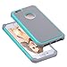 iPhone 6s case,iPhone 6 case, ShuYo Rugged Heavy Duty Impact Soft TPU Bumper Hard PC Shell Hybrid Covers Protection Shock-Absorption Resistant Bumper Case for Apple iPhone 6/6s - Gray/Mint