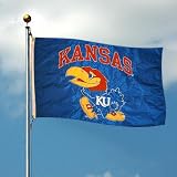 KU Jayhawks Double-Sided 3x5 Flag