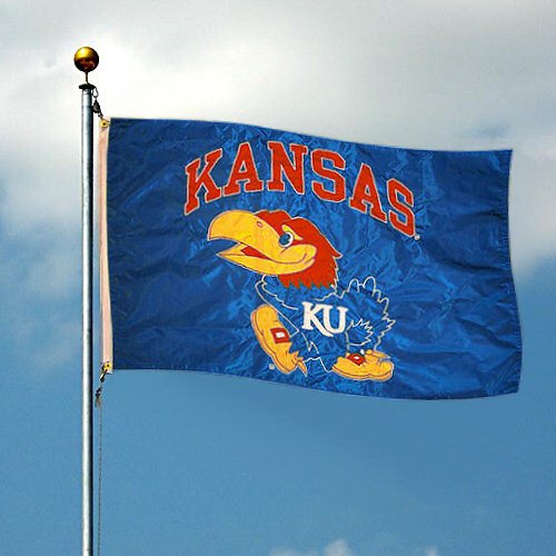 KU Jayhawks Double-Sided 3x5 Flag