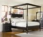 Sahara California King Canopy Bed With Night Stand