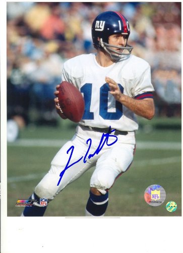 Autographed Fran Tarkenton New York Giants 8x10 Photograph