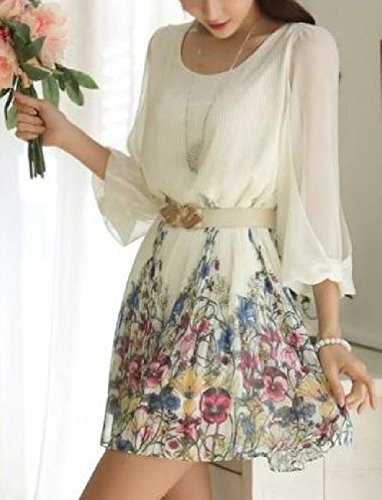 シャンディニー(Chandeny) 花柄 シフォンワンピース