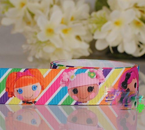10 Yards 7/8 Inch Lalaloopsy Girl Printed Grosgrain Ribbon Polyester Cartoon Ribbon