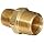 Anderson Metals Brass Pipe Fitting, Reducing Hex Nipple, NPT Male