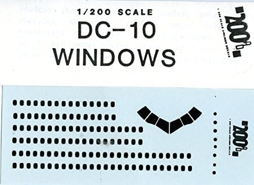200AD 1:200 DC-10 Windows Decal #DC-10