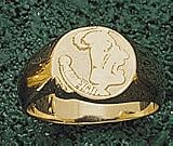 Florida State Seminoles Seminole Ladies' Ring Size 6 3/4 - 14KT Gold Jewelry