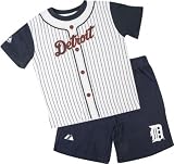 Detroit Tigers Toddler Pinstripe Short Set