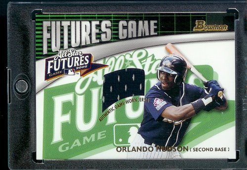 2003 Bowman Futures Game Orlando Hudson Game Jersey Toronto Blue Jays Baseball Card - Mint Condition - Shipped In Protective ScrewDown Case!
