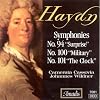 Haydn: Symphonies No. 94 "Surprise"; No. 100 "Military"; No. 101 "The Clock"