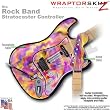 Tie Dye Pastel WraptorSkinz Skin fits Rock Band Stratocaster Guitar for Nintendo Wii, XBOX 360, PS2 & PS3 (GUITAR NOT INCLUDED)