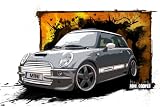 Mini Cooper Poster 24x32 Inches (Splash)