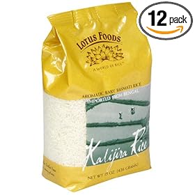 Lotus Foods Kalijira Rice, 15-Ounce Bags (Pack of 12) by Lotus Foods