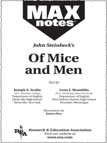 Of Mice and Men (MAXNotes Literature Guides), by Lena Shamblin