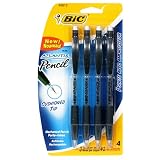 BIC Atlantis Mechanical Pencil .7mm - Black, Six - 4 Count Packs (24 Pens)