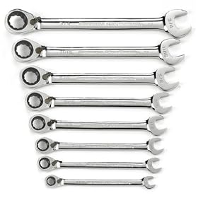 KD 9533 Gear Wrench 8 Piece 5-16-Inch to 3 4-Inch Offset Reversible Ratcheting Box End and... by KD Tool