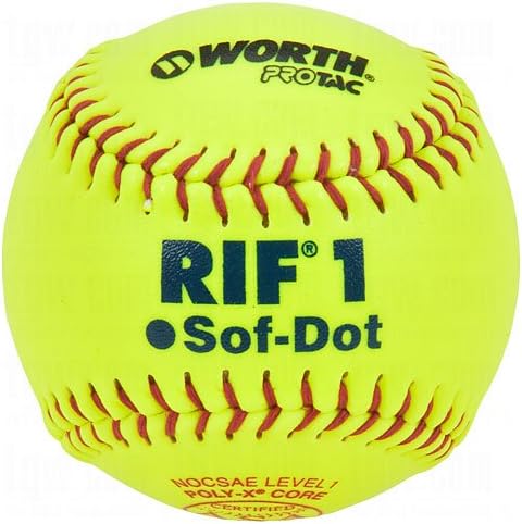 Worth Rif 1 Sof-Dot 11In Pro Tac Fast Pitch Softball One Dozen