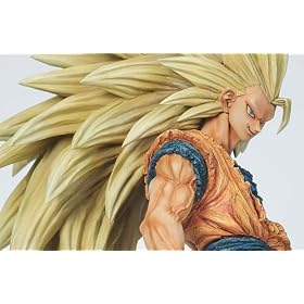 Dragon Ball Budokai Tenkaichi Figure Colosseum SCultures Statue: Super Saiyan 3 Goku (SS3) 22 cm