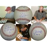 John Smoltz Tom Glavine Greg Maddux Signed Baseball