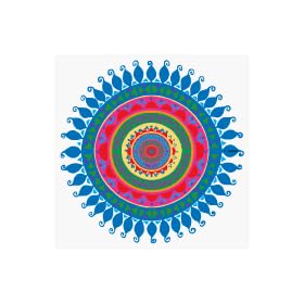 India Circle Auto Glass Sticker