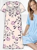 Calida Soft Cotton Short Sleeve Night Shirt Gown (33400)
