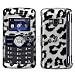 LG VX9200 enV3 Black Leopard 2D Silver Skin Phone Protector Cover