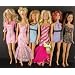 A Formal Set of 6 Doll Outfits Includes 6 Pcs of Clothing Made to Fit the Barbie Doll