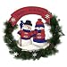 Florida Panthers Team Snowman Christmas Wreath