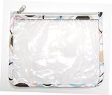 Clear Pouch with Cocoa Dots Print