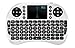 Rii Mini 2.4GHz Wireless Touchpad Keyboard with Mouse for PC, PAD, XBox 360, PS3, Google Android TV Box, HTPC, IPTV (White)