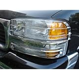 940 GMC Sierra 1999 - 2006 Truck Chrome Stainless Steel Headlight Insert Guard by TFP