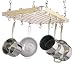 Deluxe Ceiling Mounted Wooden Pot Rack