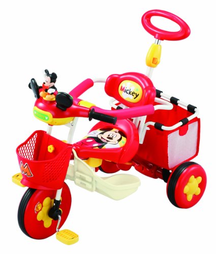 おしゃべりカーゴ三輪車 ミッキー レッド