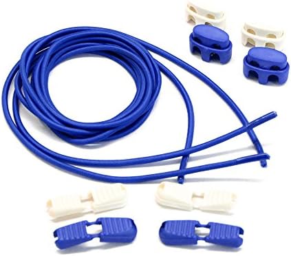 FastLace Shoe No-Tie Elastic Fast Laces with Lock Dark Blue