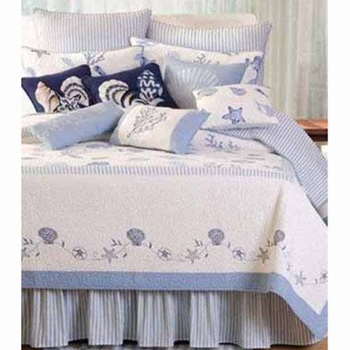 C  &  F Bedding Treasures By The Sea, Blue Full / Queen Quilt
