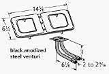'Burner Asmby, Fig-8, Ss, 14.625 X 6.5; Bk'