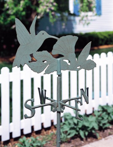 Buy Verdigris Hummingbird Garden Weathervane