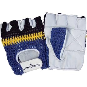 Crochet Leather WEIGHT LIFTING Gloves BODY BUILDING TRAINING CYCLING