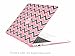 TopCase Chevron Series Gray Insert Pink Ultra Slim Light Weight Rubberized Hard Case Cover for Macbook Air 13