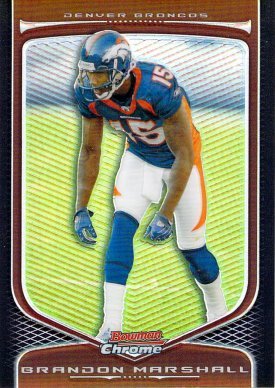2009 Bowman Chrome Refractor Brandon Marshall Denver Broncos #71 Football Card