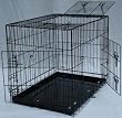 3 Door Suitcase Style Folding Metal Dog Crate with Metal Pan 36Lx24Wx26H 3 Door Suitcase Style Folding Metal Dog Crate with Metal Pan 36Lx24Wx26H