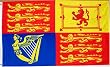 British (UK) Royal Standard Flag - 3 foot by 5 foot Polyester (NEW)