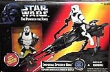Star Wars Power of the Force Imperial Speeder Bike with Biker Scout Action Figure
