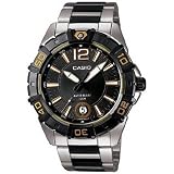 Casio Men's MTD1070D-1A2V Black Resin Quartz Watch with Black Dial